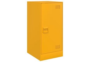 vidaXL Dressoir 34,5x39x73 cm Staal Mosterdgeel - Nu met 40% Korting!