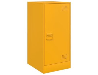 vidaXL Dressoir 34,5x39x73 cm Staal Mosterdgeel - Nu met 40% Korting!