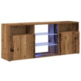 VidaXL TV-meubel met LED - 120x30x50 cm Oud Hout - 40% Korting!