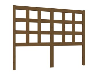 vidaXL Hoofdbord Grenenhout Honingbruin - 40% Korting