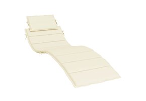 VidaXL Ligbedkussen Crème 186x58x3 cm - 61% Korting!