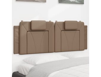 vidaXL Hoofdbordkussen 120cm Kunstleer Cappuccino - 56% Korting
