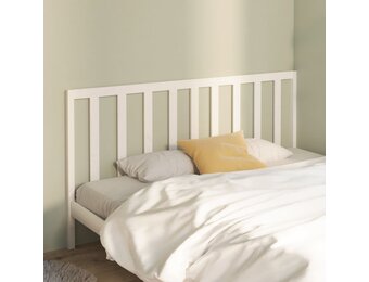 vidaXL Hoofdbord Grenenhout Wit - 51% Korting