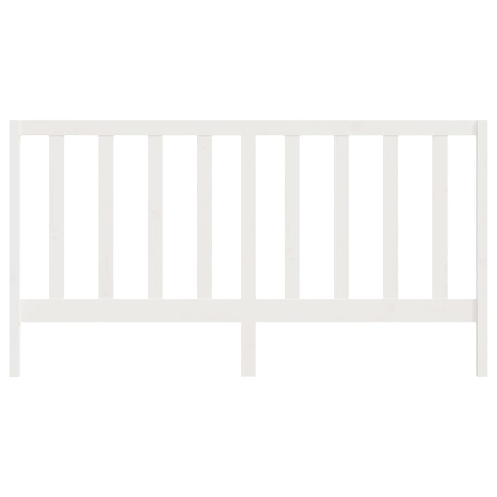 vidaXL Hoofdbord Grenenhout Wit - 51% Korting