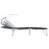 VidaXL Ligbed Inklapbaar met Luifel - 56% Korting!