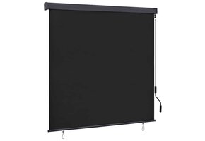 vidaXL Buiten Rolgordijn Gestreept Antraciet 180x250 cm - 65% KORTING!