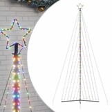 vidaXL LED-kerstboom 789 LEDs Kleurrijk 476 cm - 40% Korting!
