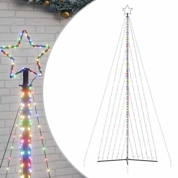 vidaXL LED-kerstboom 789 LEDs Kleurrijk 476 cm - 40% Korting!