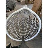 Hangstoel Ei Stoel met Frame - Wit - 64% Korting - Max. 125kg