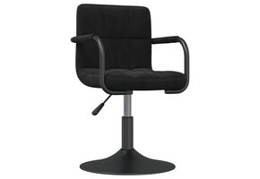 VidaXL Eetkamerstoel Fluweel Zwart - 46% Korting!