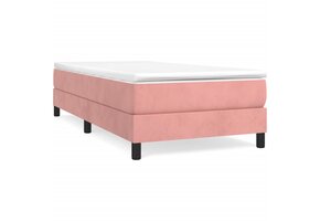 vidaXL Bedframe Fluweel Roze 90x200 cm - Nu 40% Korting!