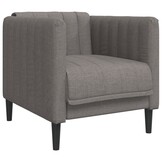 vidaXL 3-delige Loungeset stof taupe | 40% Korting!
