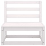 vidaXL 2-delige Loungeset Grenenhout Wit - 40% Korting