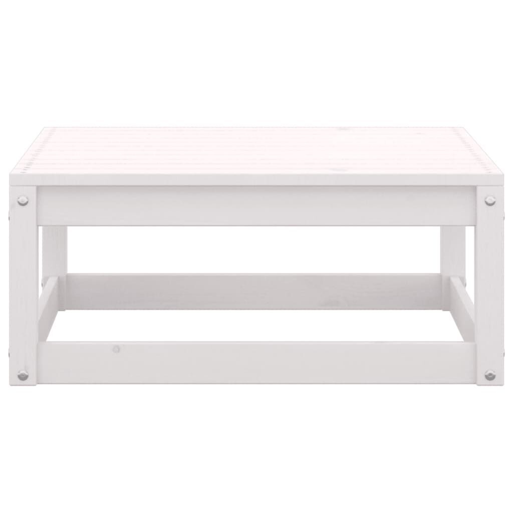 vidaXL 2-delige Loungeset Grenenhout Wit - 40% Korting