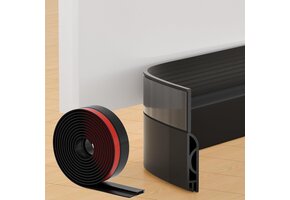 Ormein Tochtstopper Deurafdichting Zwart 2m - Nu 46% Korting!