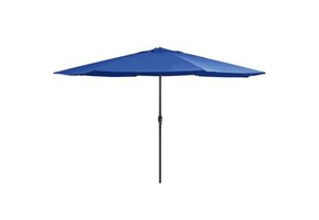 vidaXL Parasol 390 cm Azuurblauw | 56% Korting