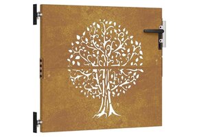 vidaXL Poort 85x75 cm Boomontwerp Cortenstaal - 64% Korting!