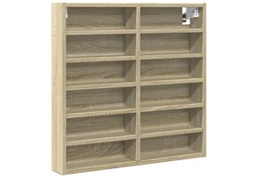 vidaXL Vitrinekast 60x8,5x58 cm Sonoma Eiken - 46% Korting!