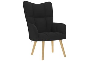 VidaXL Relaxstoel stof zwart - 51% korting!