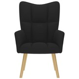 VidaXL Relaxstoel stof zwart - 51% korting!