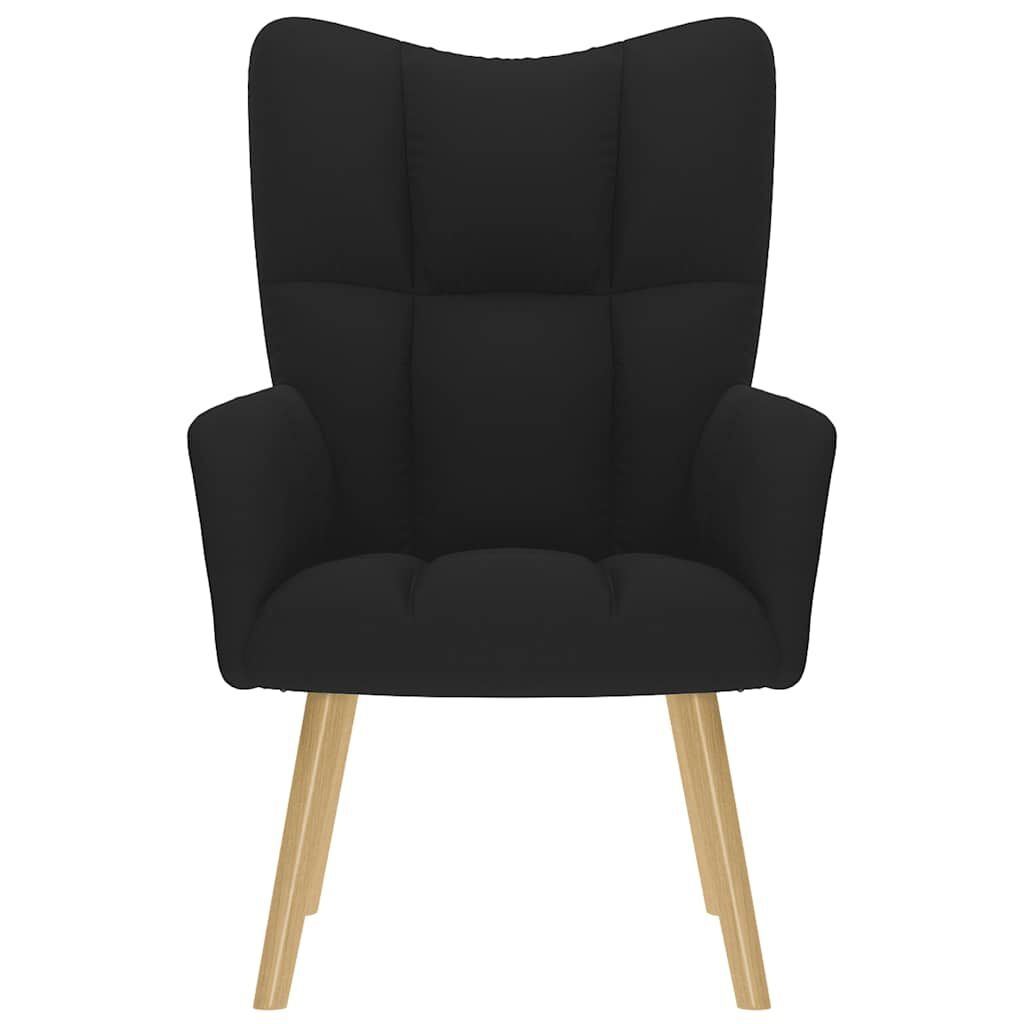 VidaXL Relaxstoel stof zwart - 51% korting!