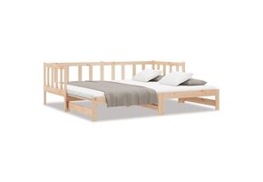 vidaXL Slaapbank Grenenhout - Uitschuifbaar - 46% Korting!