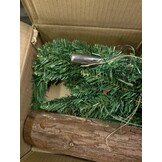 Kunstkerstboom 190 cm met houten stam - Nu met 0% korting