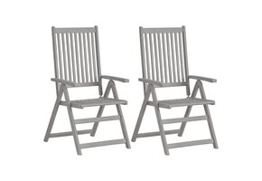 vidaXL Tuinstoelen 2 st. Massief Acaciahout - 46% Korting!