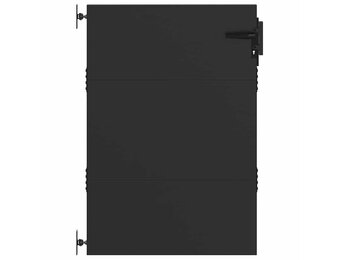 vidaXL Tuinpoort Zwart (105x150cm) - 40% Korting!