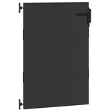 vidaXL Tuinpoort Zwart (105x150cm) - 40% Korting!
