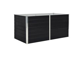vidaXL Verhoogd Plantenbed - 160x80x45cm - Antraciet - 65% Korting!