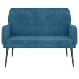vidaXL Bankje Blauw Fluweel - 40% Korting!