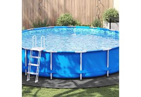 vidaXL Zwembad Grondzeil Ø 610 cm Polyester - 61% Korting!