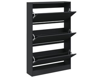 vidaXL Schoenenkast Zwart - 40% Korting!