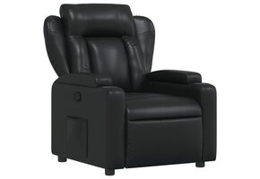vidaXL Fauteuil Kunstleer Zwart - 40% Korting