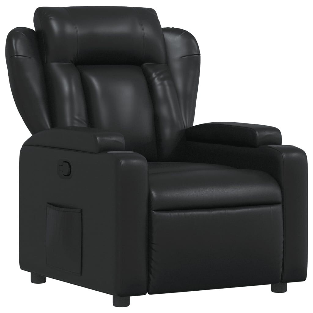vidaXL Fauteuil Kunstleer Zwart - 40% Korting