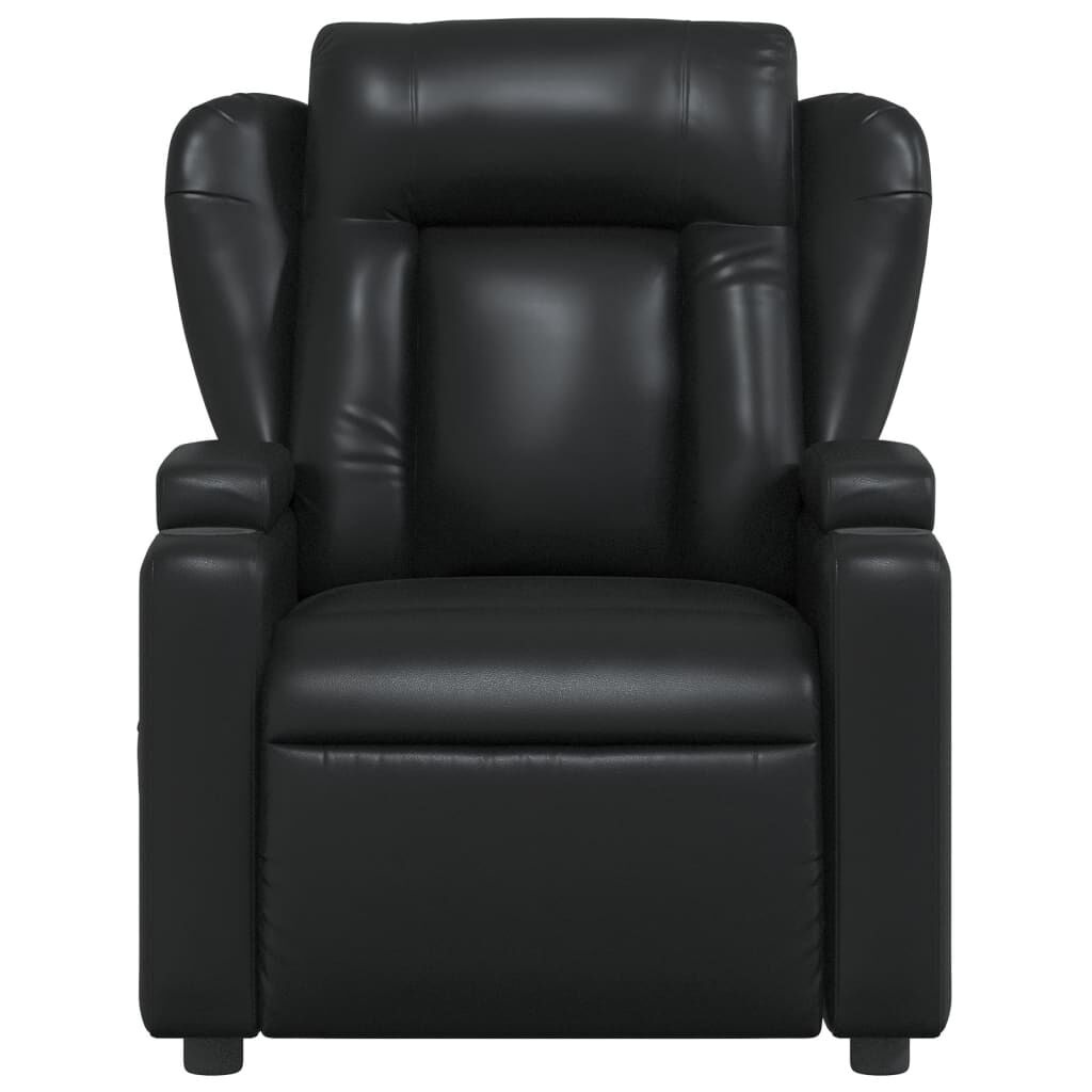 vidaXL Fauteuil Kunstleer Zwart - 40% Korting