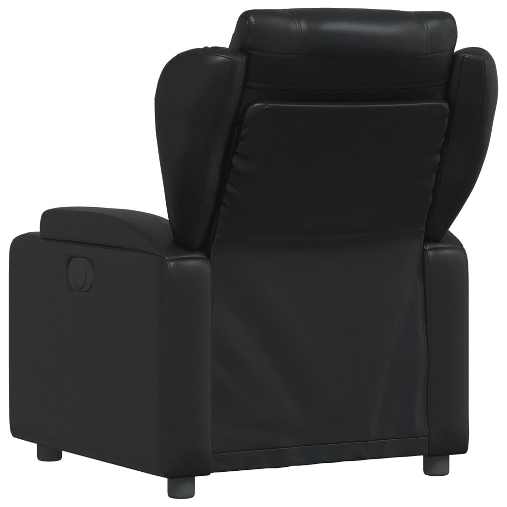 vidaXL Fauteuil Kunstleer Zwart - 40% Korting