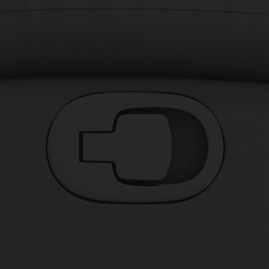 vidaXL Fauteuil Kunstleer Zwart - 40% Korting