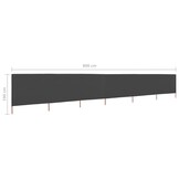 vidaXL Windscherm 6-panelen - 62% Korting! 800x160cm Antraciet