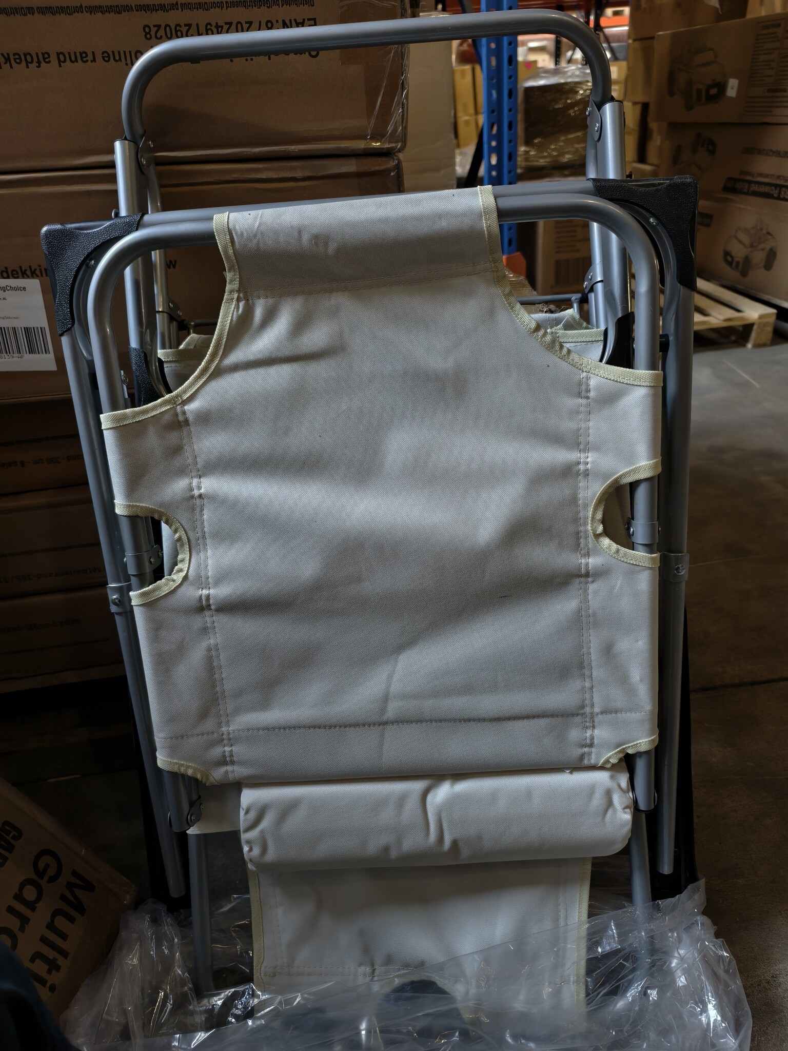 Tuin Ligstoel 2in1 Beige - 64% Korting