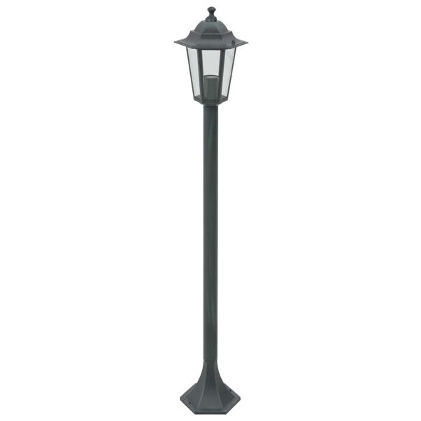 vidaXL Tuinpaalverlichting E27 110cm Aluminium Donkergroen (6 st.) - 61% Korting!