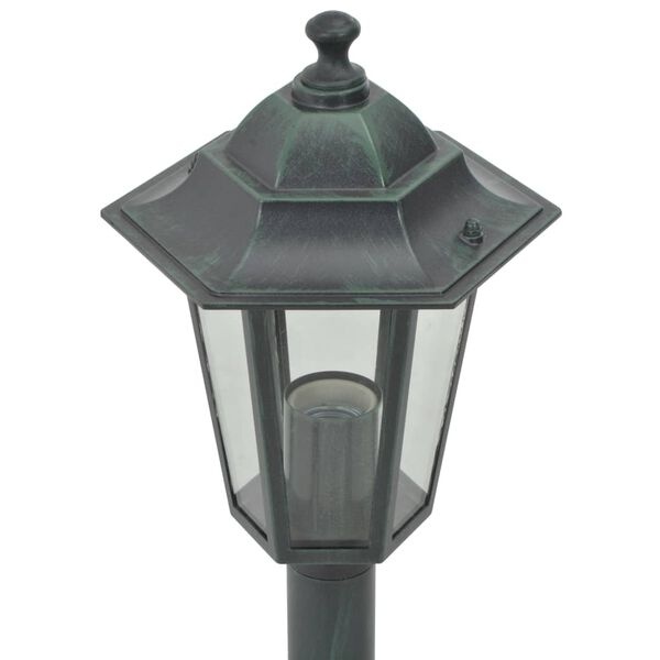 vidaXL Tuinpaalverlichting E27 110cm Aluminium Donkergroen (6 st.) - 61% Korting!