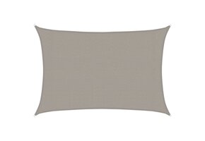 vidaXL Zonnezeil Rechthoekig 3x5m HDPE Lichtgrijs - 64% Korting!