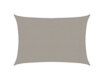 vidaXL Zonnezeil Rechthoekig 3x5m HDPE Lichtgrijs - 64% Korting!