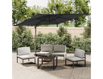 vidaXL Zweefparasol Zwart - 400x300 cm met 73% Korting!