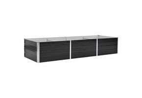 vidaXL Plantenbak verhoogd 240x80x45 cm gegalvaniseerd staal antraciet