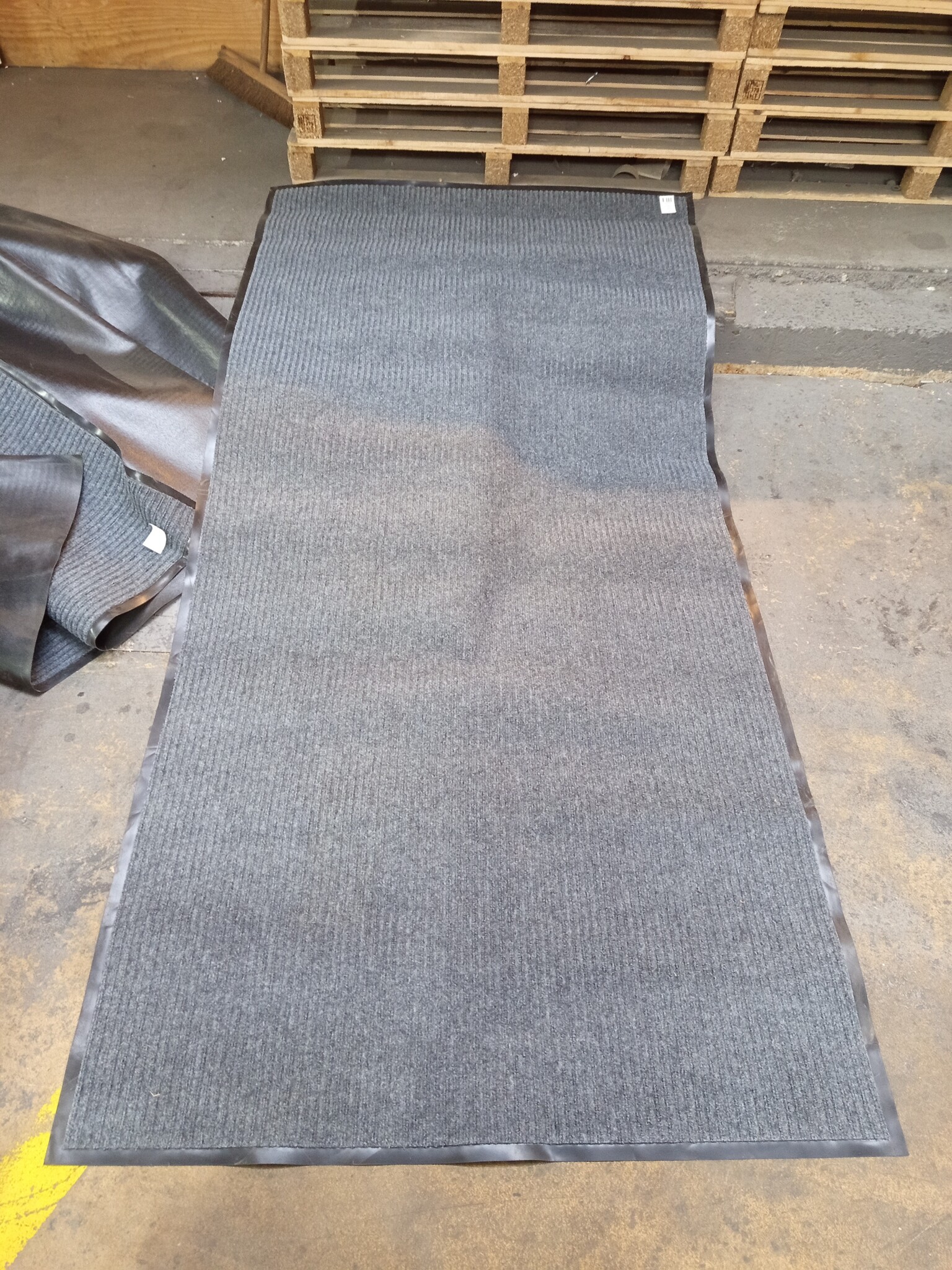 Deurmat XXL 240x120 cm Grijs Geribbeld - 55% Korting!