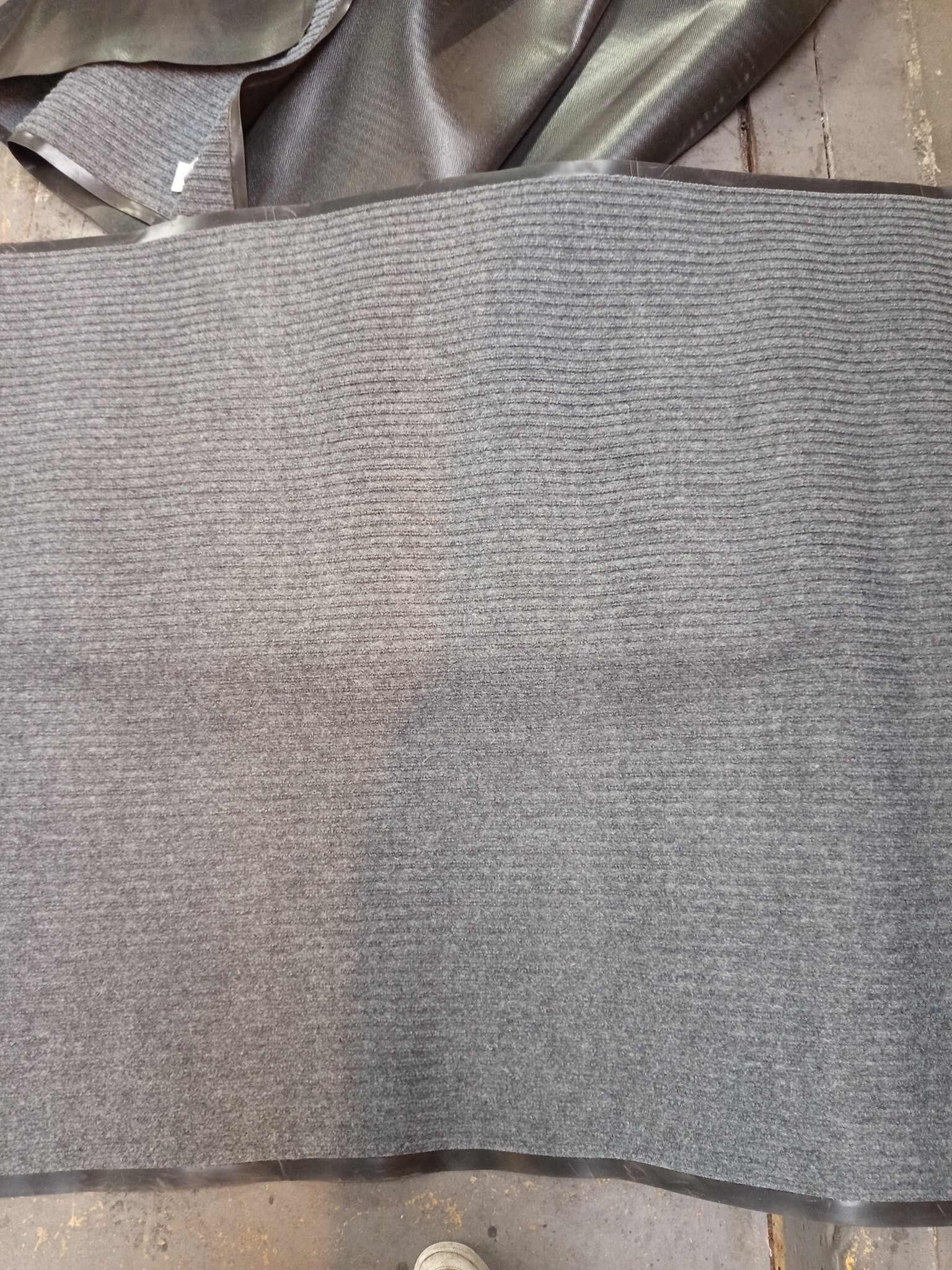 Deurmat XXL 240x120 cm Grijs Geribbeld - 55% Korting!