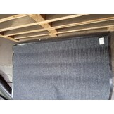 Deurmat XXL 240x120 cm Grijs Geribbeld - 55% Korting!